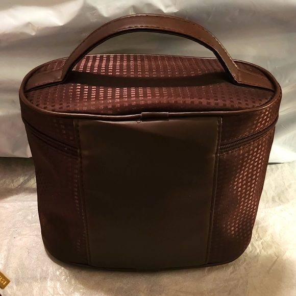 Estee Lauder Toiletry Case w/ mini bag 8 X 6 X 4.5 Brown NWOT - Picture 2 of 11